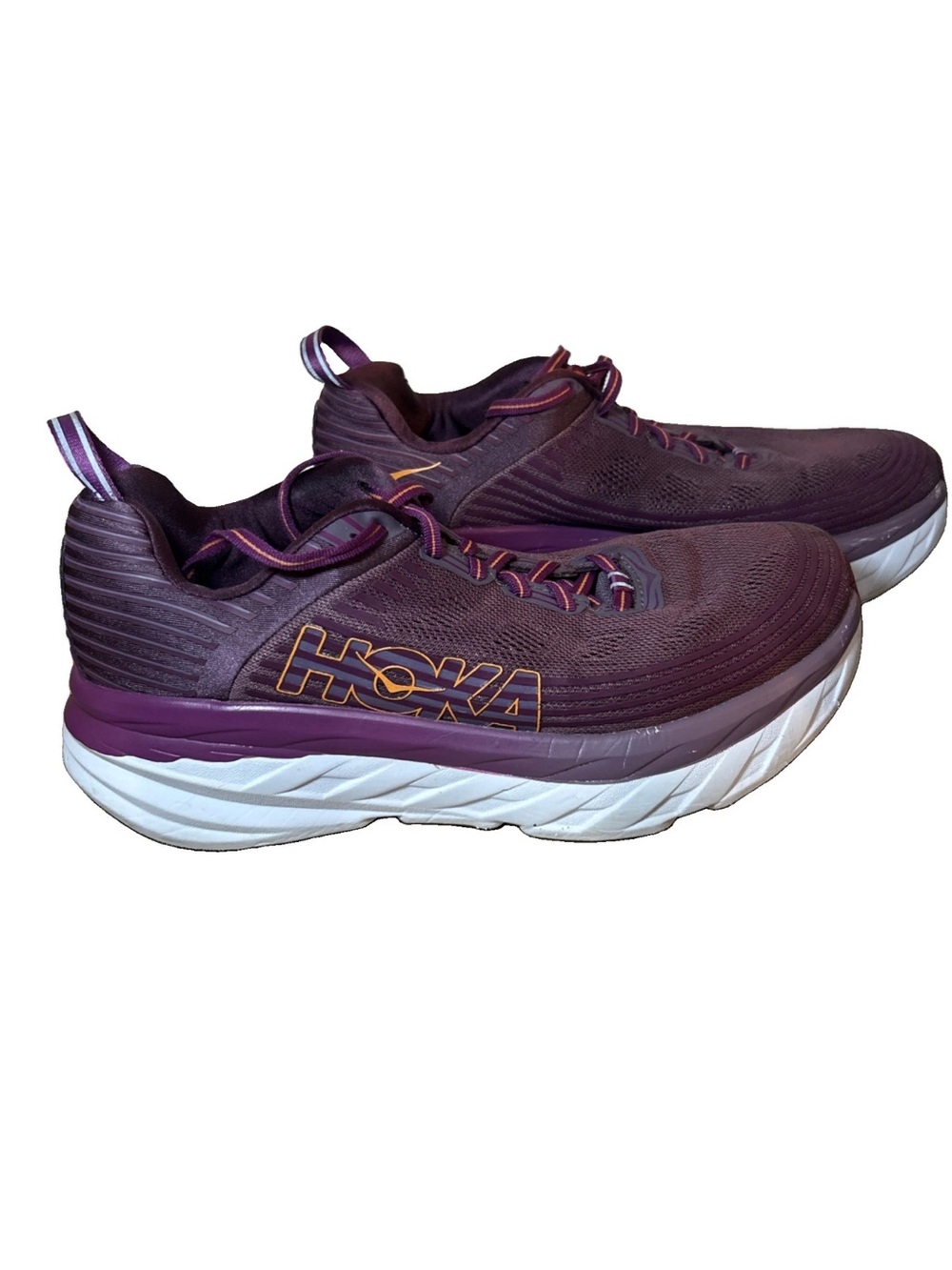 Hoka One One Bondi 6 Women’s 9.5 Running Shoes Arctic Dusk Grape